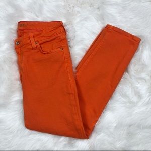 Kate Spade Orange Play Hooky Denim Jeans